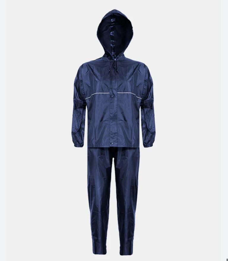 MEN WATERPROOF ZIP RAIN JACKET